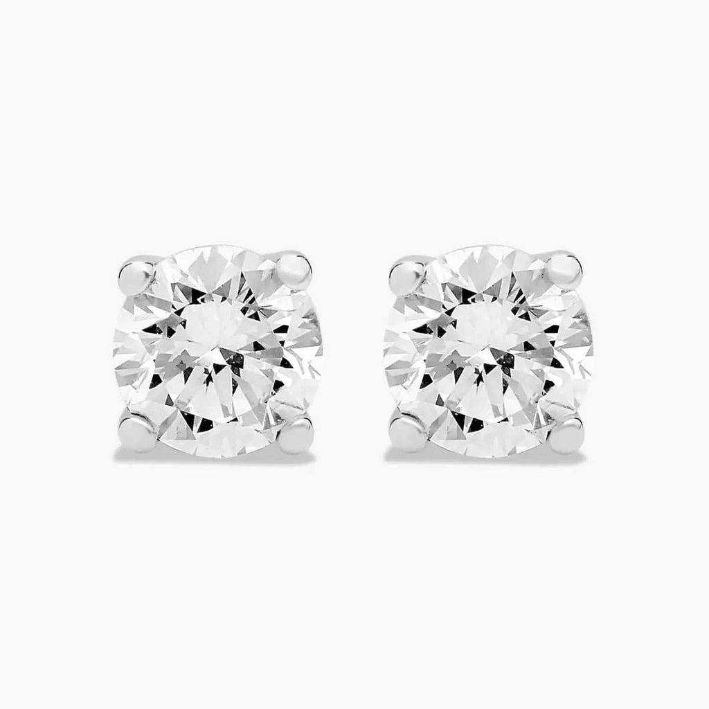0.25 CTW Round Lab-Grown Diamond Stud Earrings in 14K Gold Over Sterling Silver (F Color, VS Clarity) - Maven Couture IncEarrings