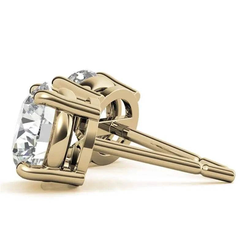 0.50 CTW Lab Grown Diamond Stud Earrings | G-VS Clarity | 14K White or Yellow Gold - Maven Couture IncEarrings