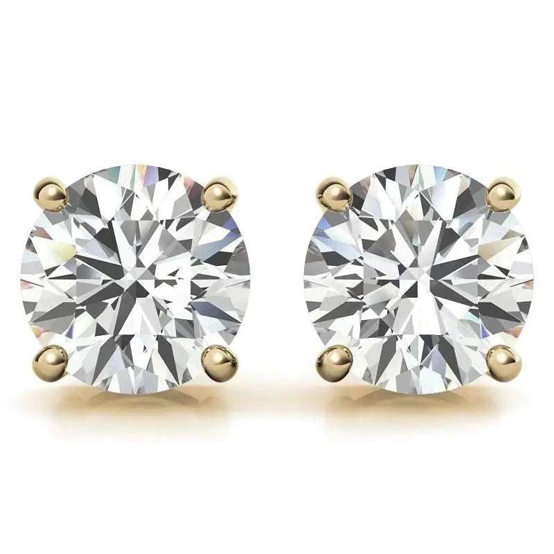 0.50 CTW Lab Grown Diamond Stud Earrings | G-VS Clarity | 14K White or Yellow Gold - Maven Couture IncEarrings