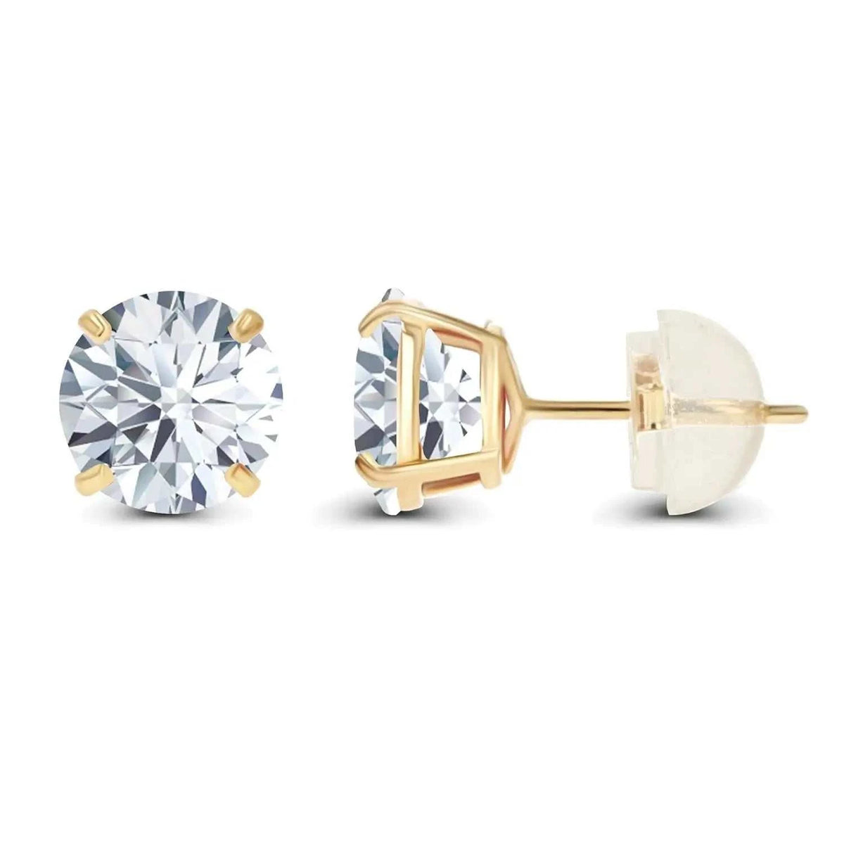 0.50 CTW Lab Grown Diamond Stud Earrings in 14K White or Yellow Gold – G VS - Maven Couture IncEarrings