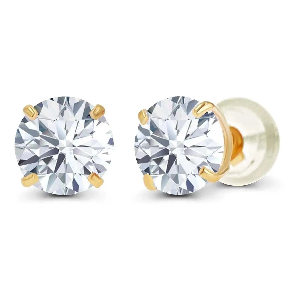 0.50 CTW Lab Grown Diamond Stud Earrings in 14K White or Yellow Gold – G VS - Maven Couture IncEarrings
