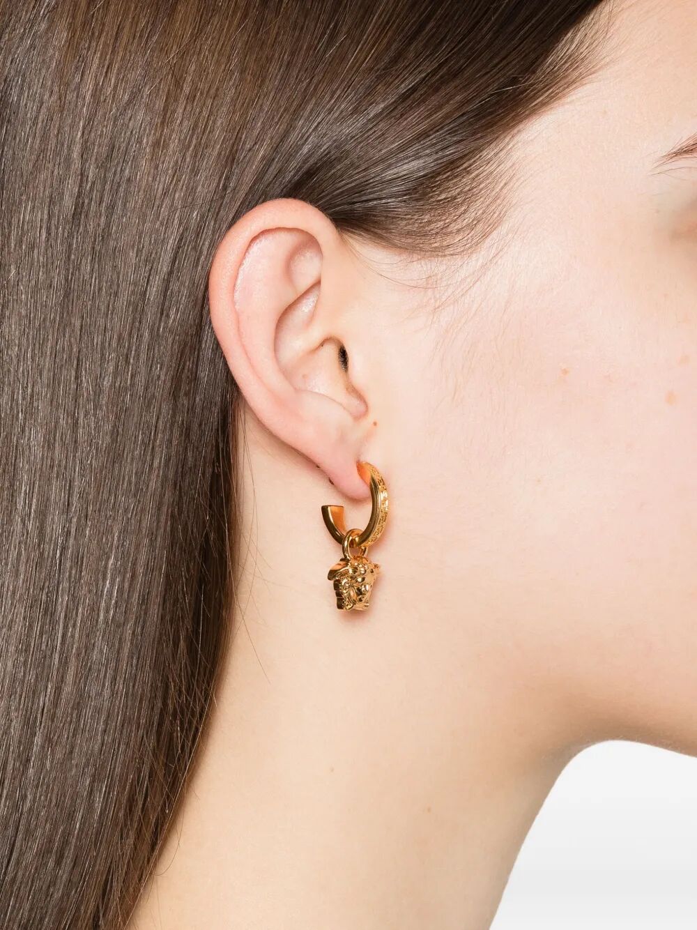 Versace Women La Medusa Greca Hoop Earrings - Maven Couture IncAccessories / Miscellaneous