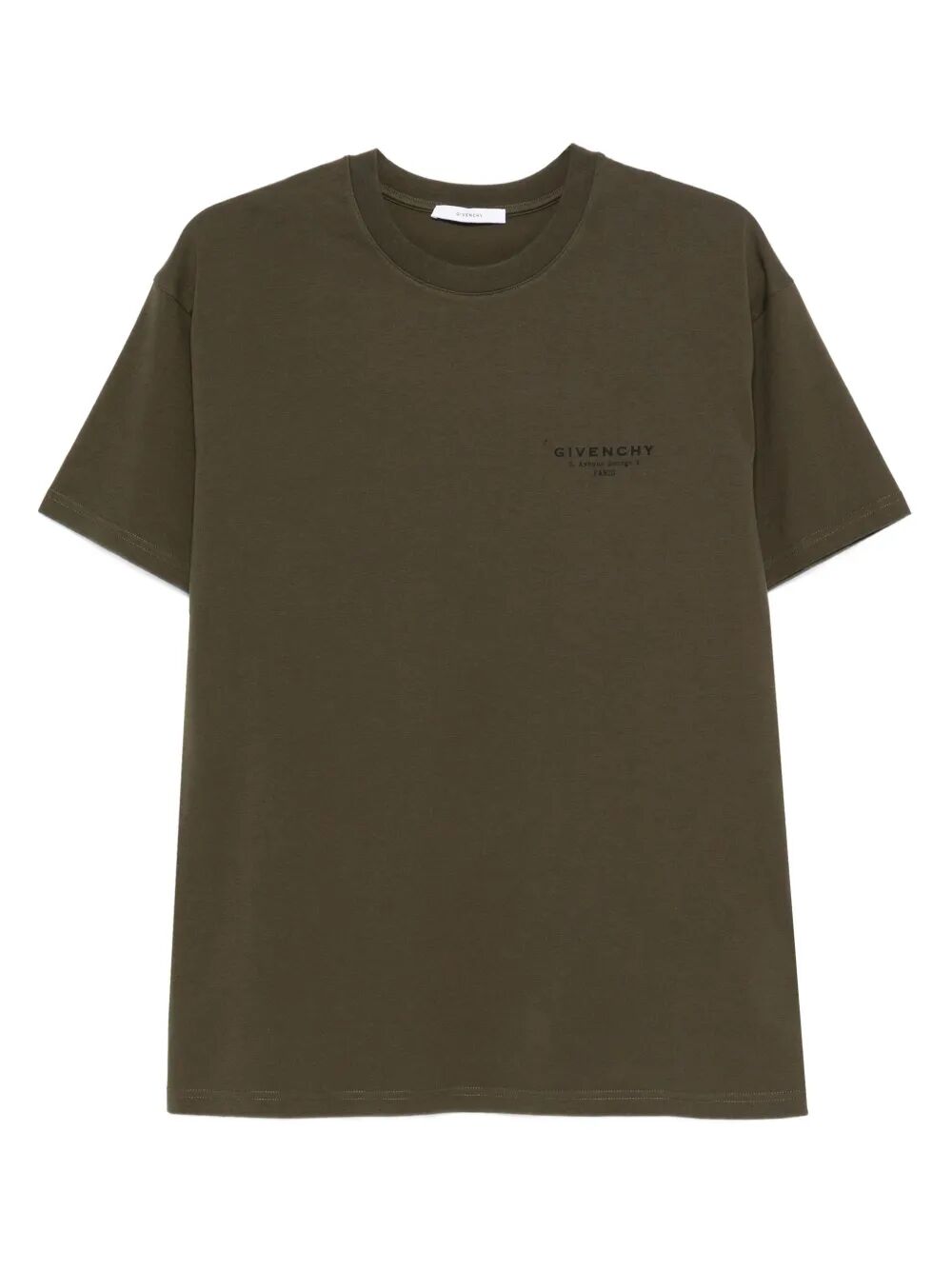 Givenchy Men Cotton T-Shirt With Givenchy Stamp Print - Maven Couture IncTops / Tee Shirts