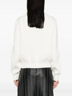 Victoria Beckham Women Relaxed Fit V-Neck Cotton Blend Sweater - Maven Couture IncTops / Sweaters & Pullovers