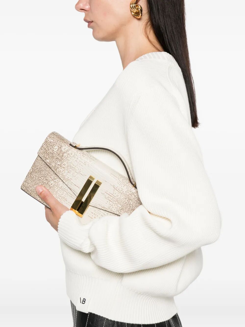 Victoria Beckham Women Relaxed Fit V-Neck Cotton Blend Sweater - Maven Couture IncTops / Sweaters & Pullovers