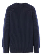 Prada Women Ribbed-Knit Safety-Pin Sweater - Maven Couture IncTops / Sweaters & Pullovers