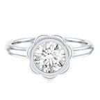 1.25 Carat Round Lab Grown Diamond Solitaire Engagement Ring
