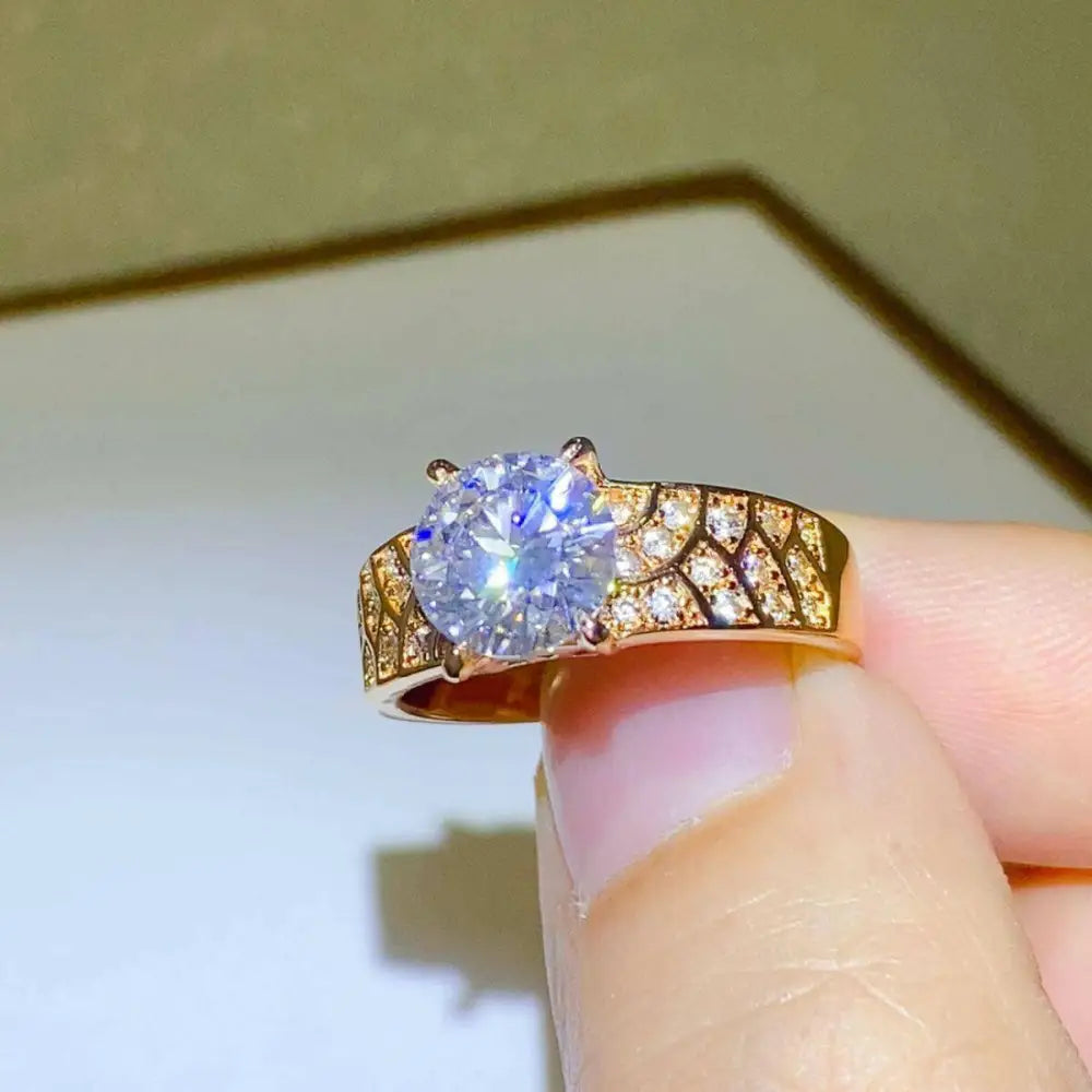 Exquisite 5 carat moissanite ring for luxury fashion and exclusive jewelry $110 1-piece elevate your collection