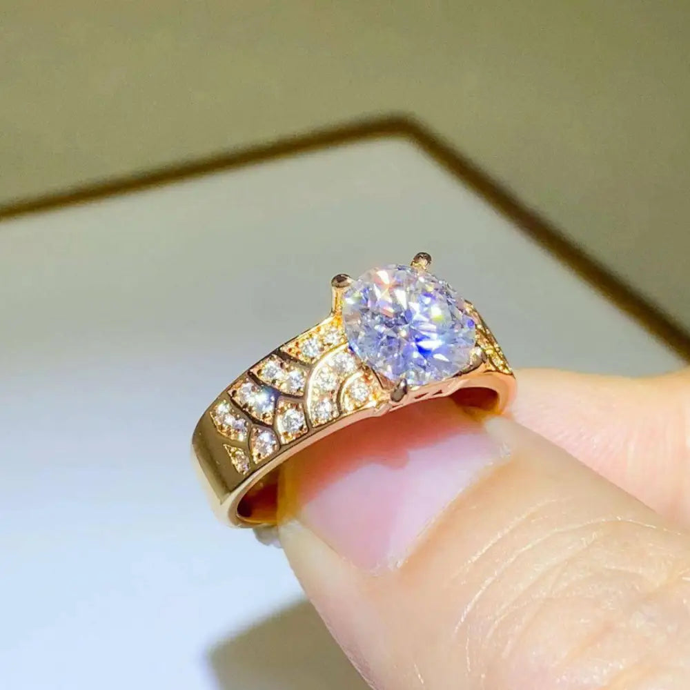 Exquisite 5 carat moissanite ring for luxury fashion and exclusive jewelry $110 1-piece elevate your collection