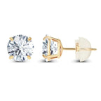 1.50 CTW AGI Certified Lab-Grown Diamond Stud Earrings in 14K White or Yellow Gold | F-G Color | VS Clarity | Ethical Luxury - Maven Couture IncEarrings