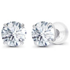 1.50 CTW AGI Certified Lab-Grown Diamond Stud Earrings in 14K White or Yellow Gold | F-G Color | VS Clarity | Ethical Luxury - Maven Couture IncEarrings