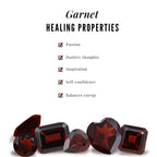 1.7 Carat Round Cut Garnet Flower Engagement Ring for Women