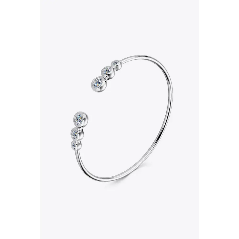 Elegant 8 carat moissanite bracelet in luxury sterling silver $79.99 a stunning matching box, perfect for gift-giving