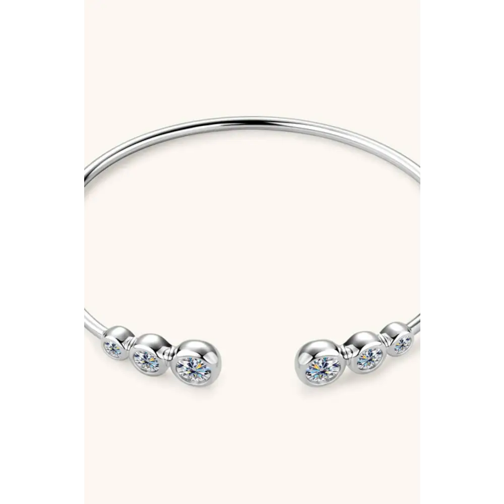 Elegant 8 carat moissanite bracelet in luxury sterling silver $79.99 a stunning matching box, perfect for gift-giving