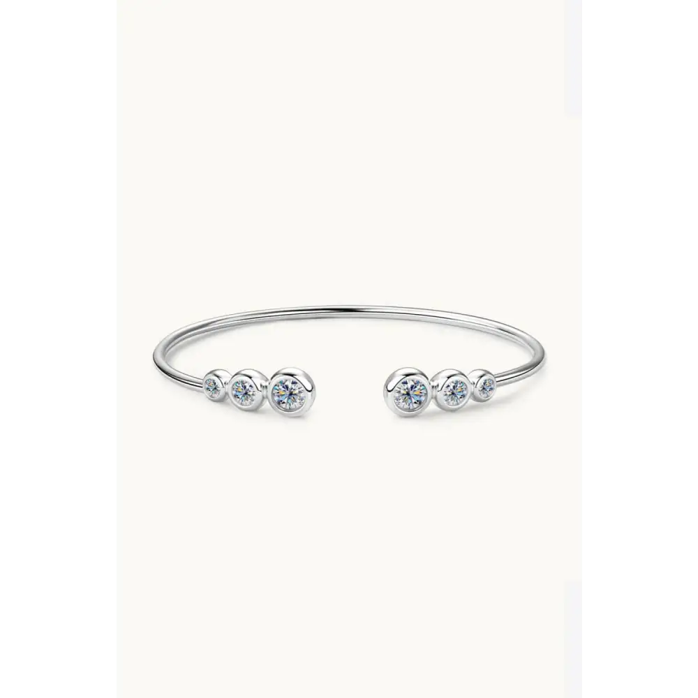 Elegant 8 carat moissanite bracelet in luxury sterling silver $79.99 a stunning matching box, perfect for gift-giving