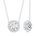 1 Carat Lab Grown Diamond Bridal Necklace with IGI Certificate
