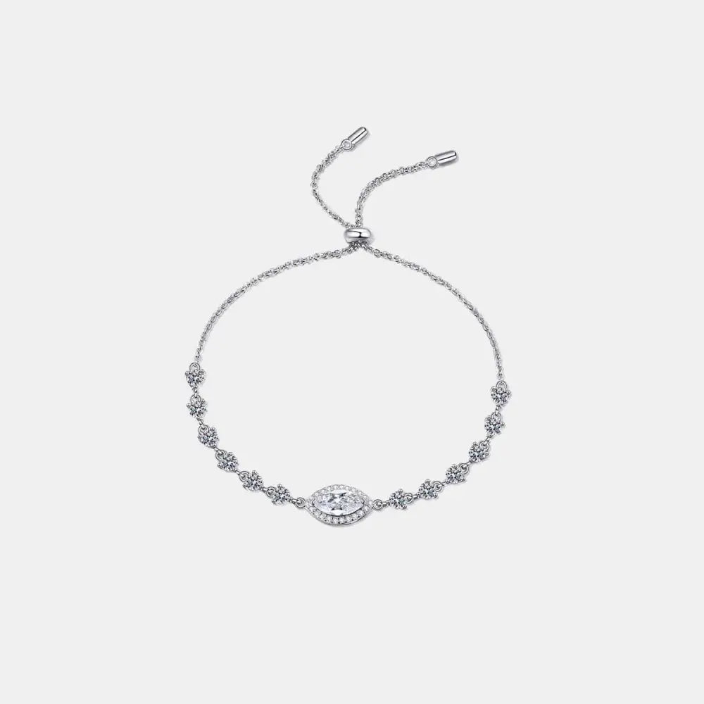 Luxury fashion for women 1 carat moissanite 925 sterling silver bracelet $130 enhance your jewelry collection