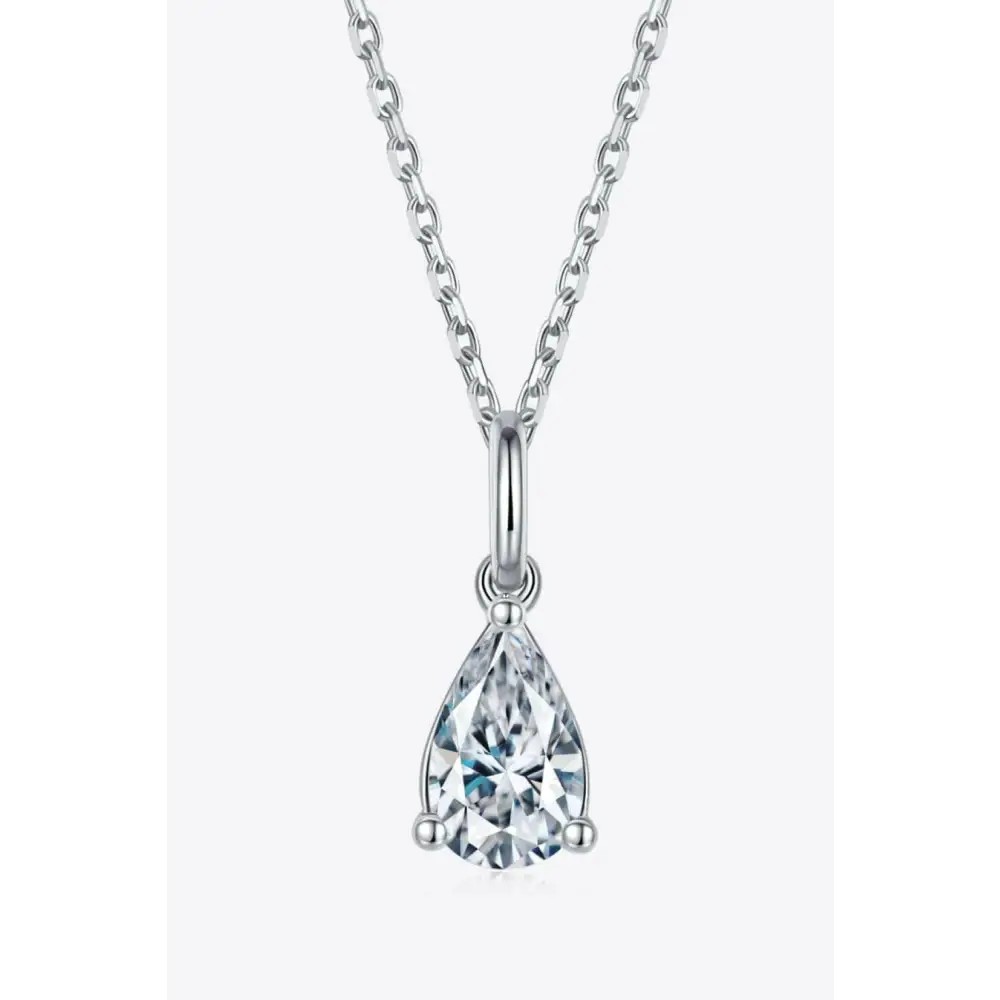 Moissanite necklace in sterling silver for luxury fashion for women $183 indulge in the elegance of moissanite jewelry,