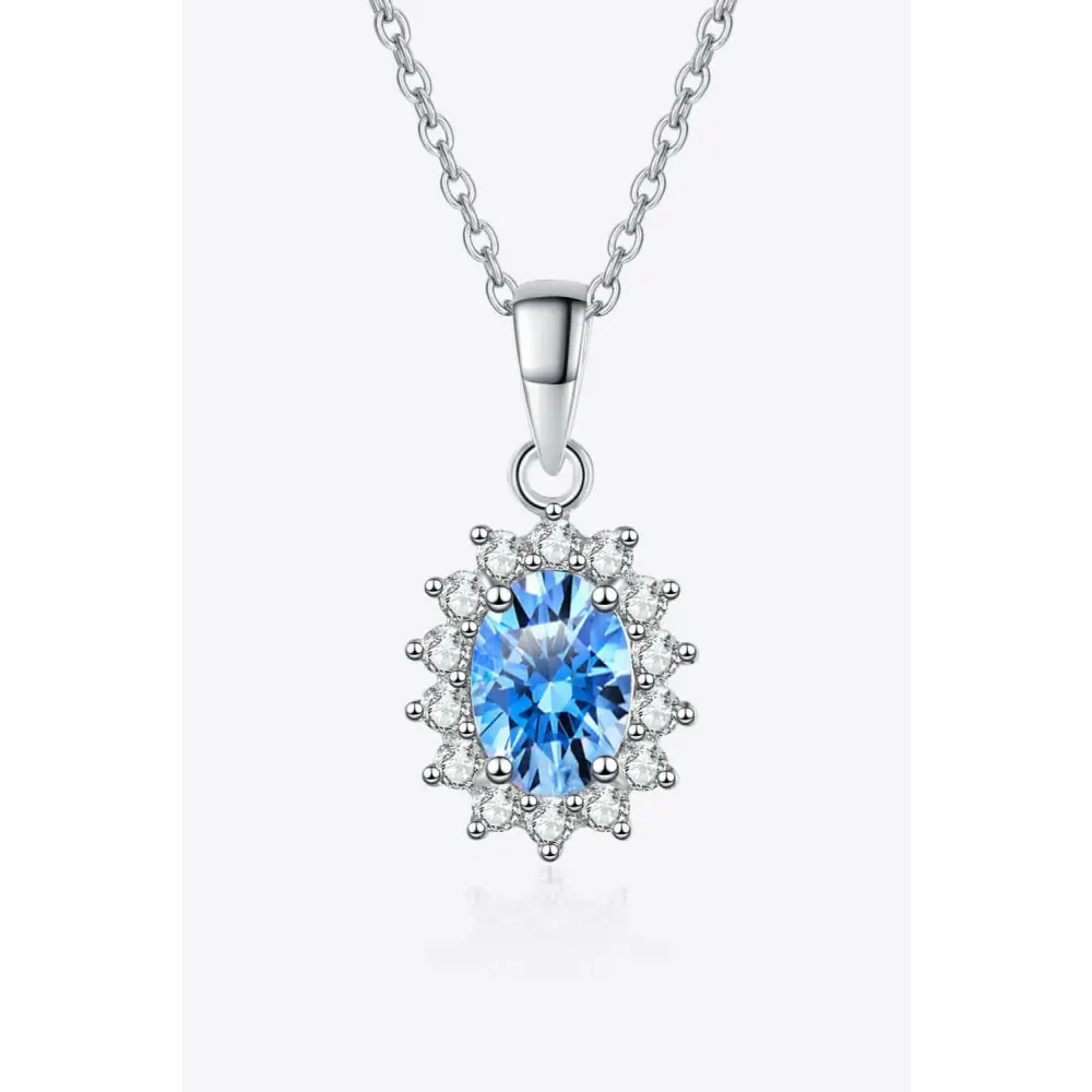 Exquisite 1 carat moissanite necklace in luxury fashion for woman $240 a beautifully crafted matching box that elevates