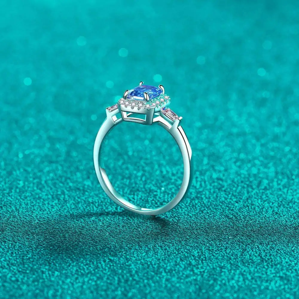 Exquisite 1 carat moissanite ring for luxury fashion and exclusive jewelry $105 1-piece indulge in the brilliance