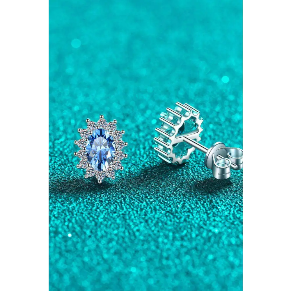 Timeless elegance in 1 carat moissanite sterling silver stud earrings $149 1-pair a beautifully crafted matching box,