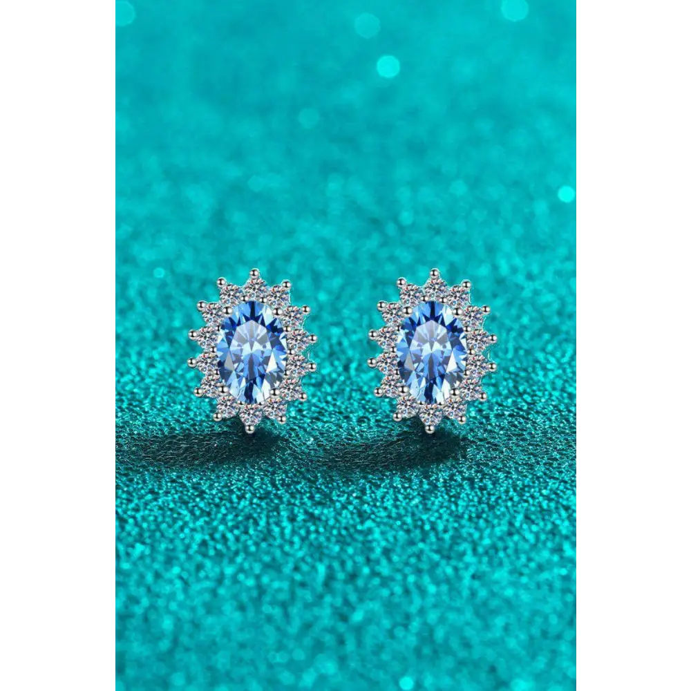 Timeless elegance in 1 carat moissanite sterling silver stud earrings $149 1-pair a beautifully crafted matching box,