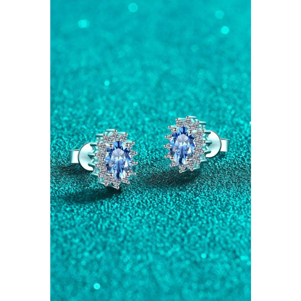 Timeless elegance in 1 carat moissanite sterling silver stud earrings $149 1-pair a beautifully crafted matching box,