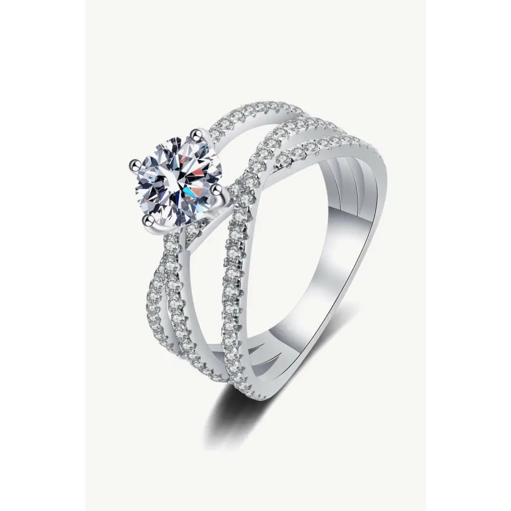 Crisscross moissanite ring in 925 sterling silver for luxury fashion $72 this gorgeous crisscross ring, a stunning