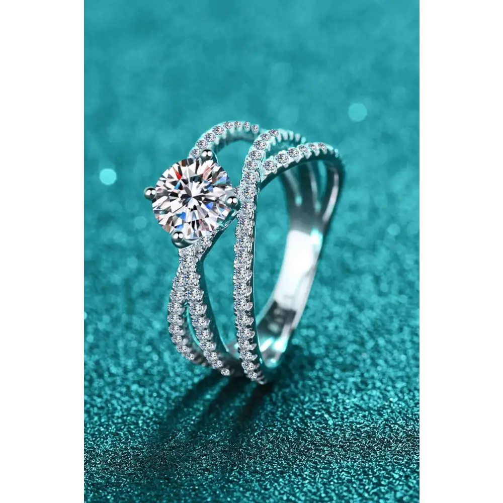 Crisscross moissanite ring in 925 sterling silver for luxury fashion $72 this gorgeous crisscross ring, a stunning