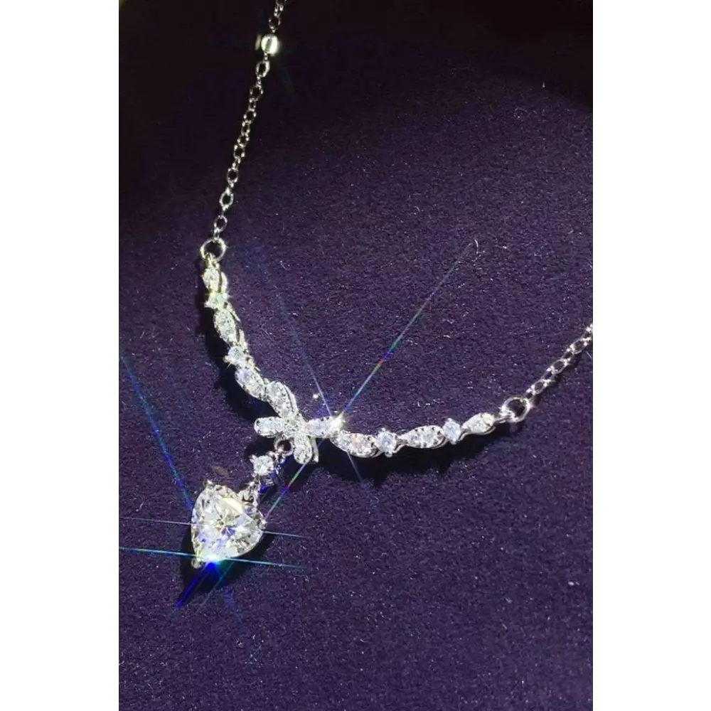 Luxurious 1 carat moissanite pendant necklace for exclusive jewelry $109.99 indulge in the elegance of this stunning