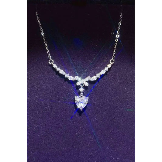 Luxurious 1 carat moissanite pendant necklace for exclusive jewelry $109.99 indulge in the elegance of this stunning