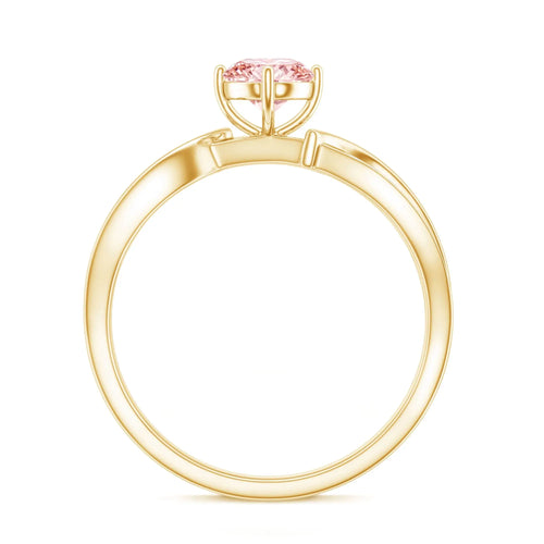 1 CT Lab Grown Pink Diamond Infinity Engagement Ring with IGI Certificate