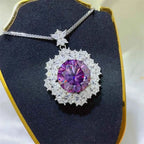 10 Carat Moissanite 925 Sterling Silver Necklace