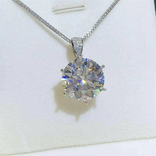 Elegant 10 carat moissanite pendant necklace in luxury fashion for women $350 1-piece each exquisite creation featuring