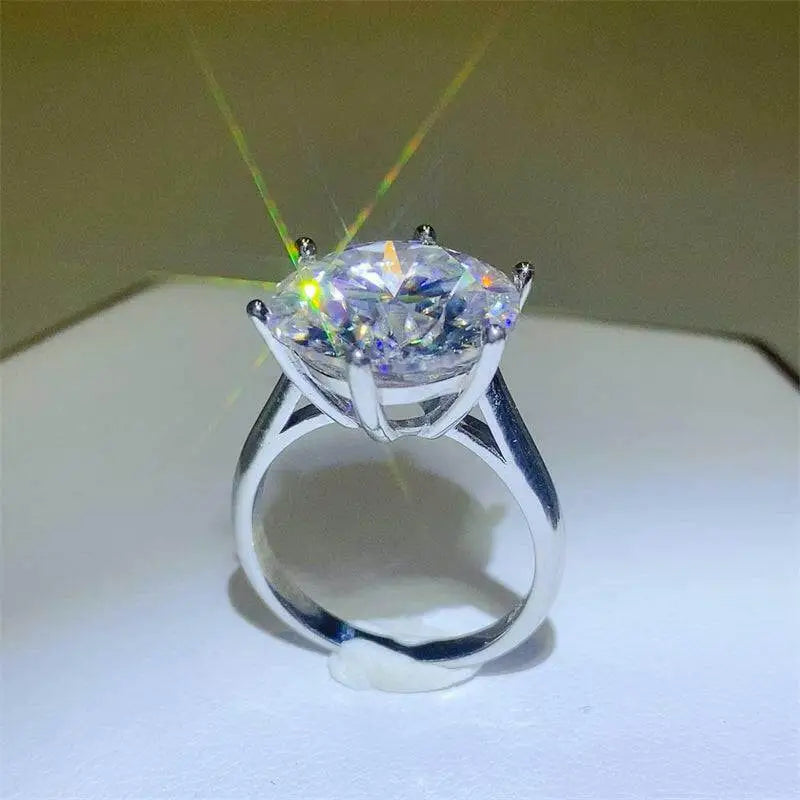 Radiant 10 carat moissanite ring for luxury fashion enthusiasts $315 1-piece, exquisitely crafted to elevate