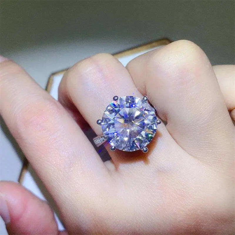 Exquisite 10 carat moissanite ring for luxury fashion enthusiasts $315 1-piece – a singular masterpiece, designed