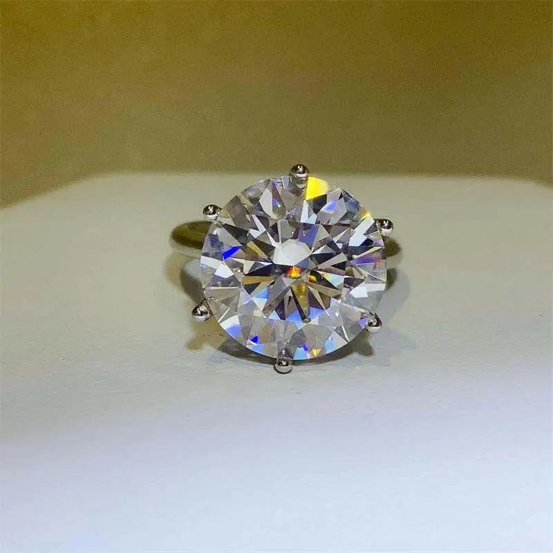 Radiant 10 carat moissanite ring for luxury fashion enthusiasts $315 1-piece, exquisitely crafted to elevate