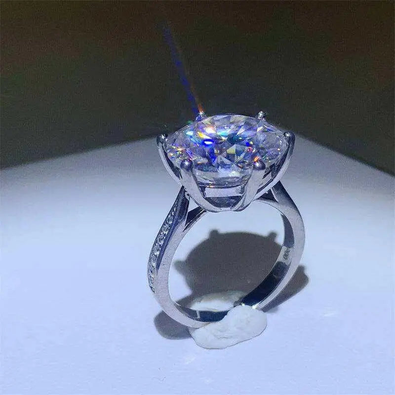 Exquisite 10 carat moissanite ring for luxury fashion enthusiasts $315 1-piece – a singular masterpiece, designed