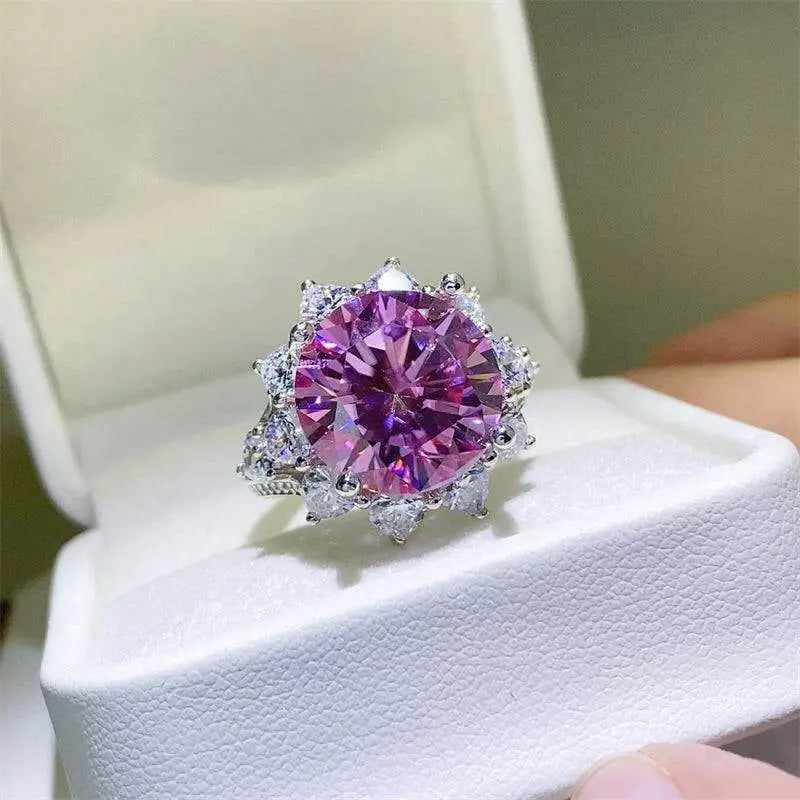 Timeless elegance 10 carat moissanite ring in 925 sterling silver $495 1-piece crafted with exquisite 925 sterling