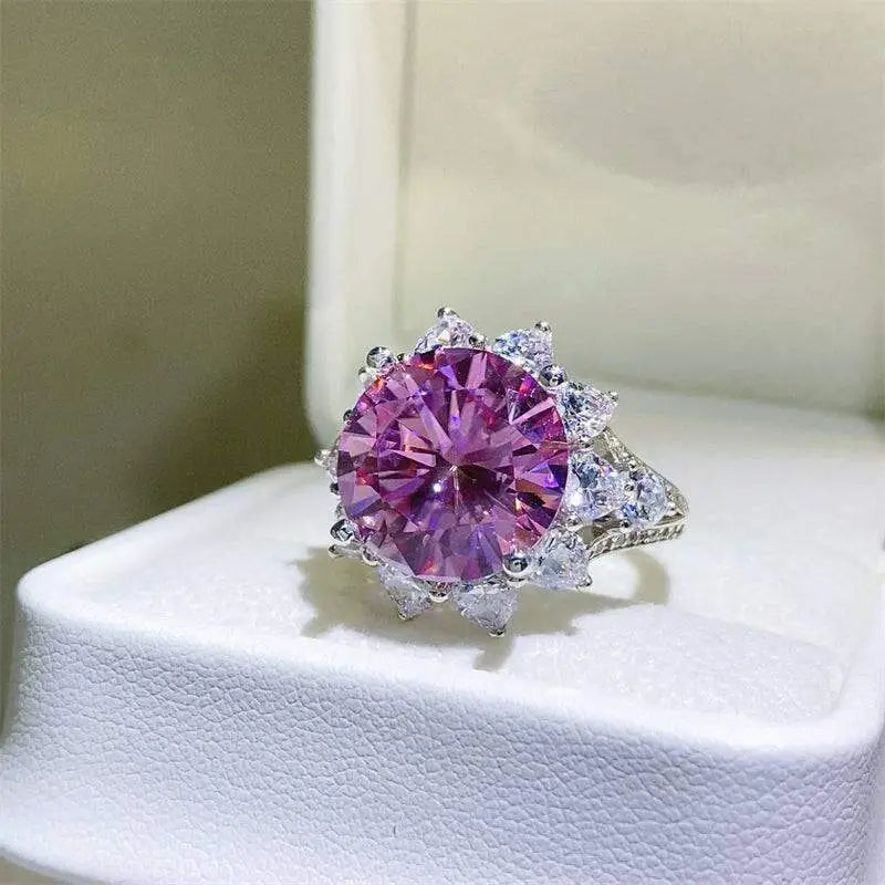 Timeless elegance 10 carat moissanite ring in 925 sterling silver $495 1-piece crafted with exquisite 925 sterling