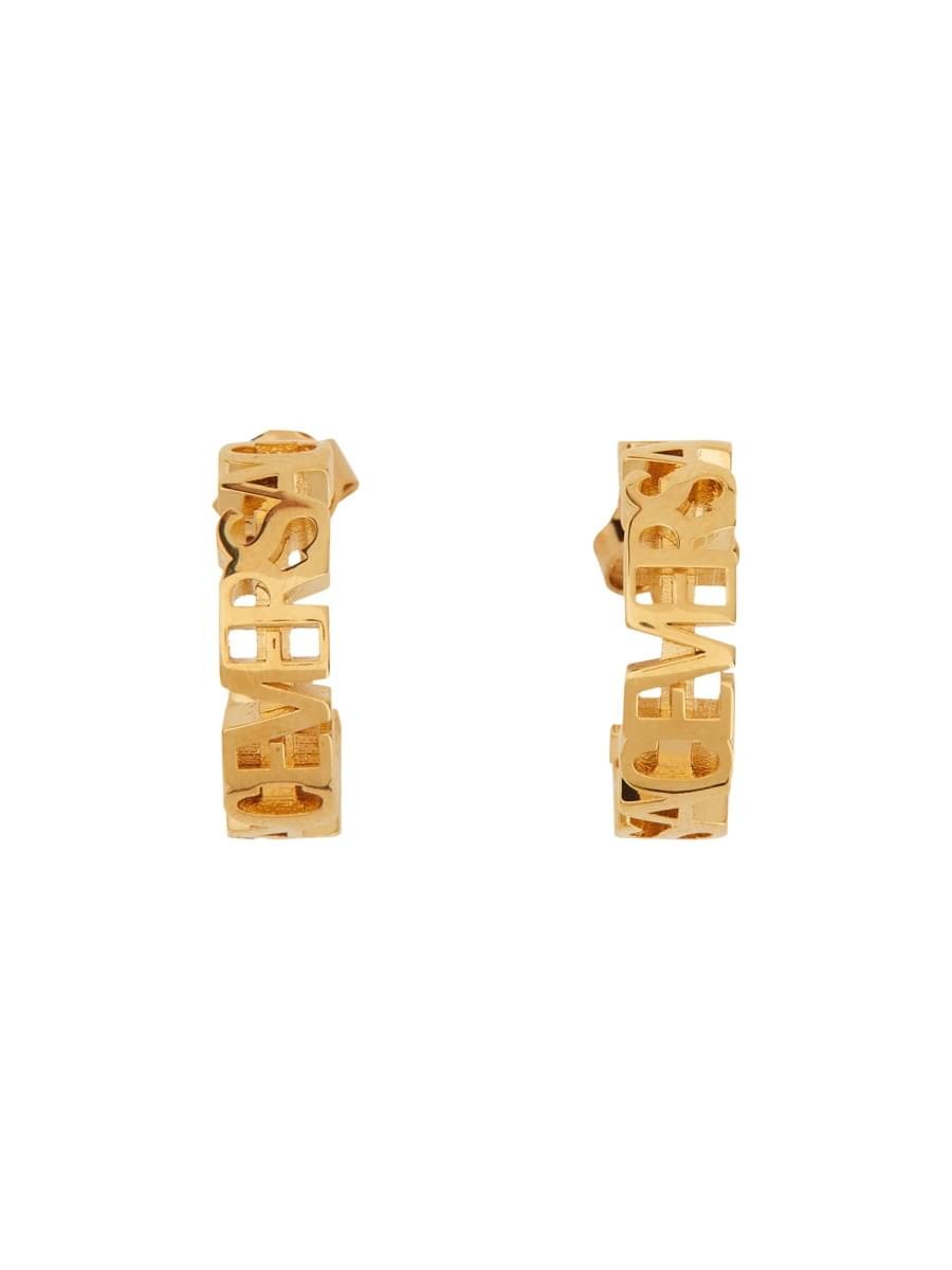 Versace Women Logo Hoop Earrings - Maven Couture IncAccessories / Miscellaneous