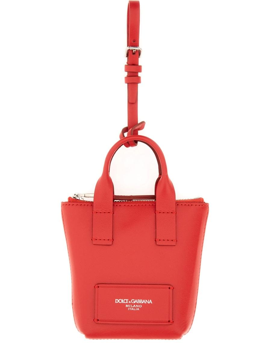 Dolce & Gabbana Unisex Leather "Minibag" Charm - Maven Couture IncUNISEX BAG ACCESSORIES