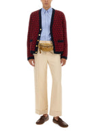 Valentino Men Cardigan With "Toute La V" Pattern - Maven Couture IncTops / Sweaters & Pullovers