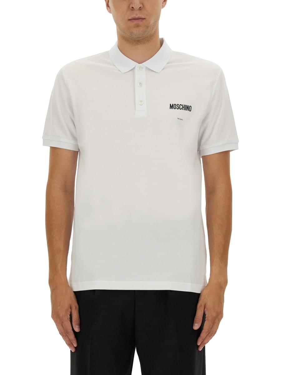 Moschino Men Cotton Pique Polo - Maven Couture IncTops / Tee Shirts