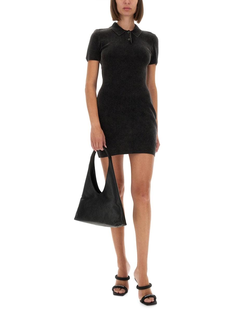 Alexander Wang Women Mini Dress With Polo Collar - Maven Couture IncDresses / Cocktail Dresses