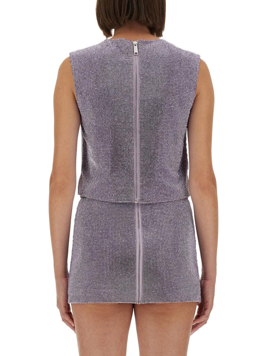 Self-Portrait Women Metal Mesh Top - Maven Couture IncTops / Tee Shirts