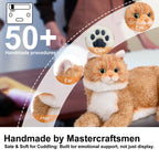 Percy 2.0 Golden British Short Hair Cat- Breathing Heartbeat Pur,Voice Robotic Cat - Maven Couture IncPERCY