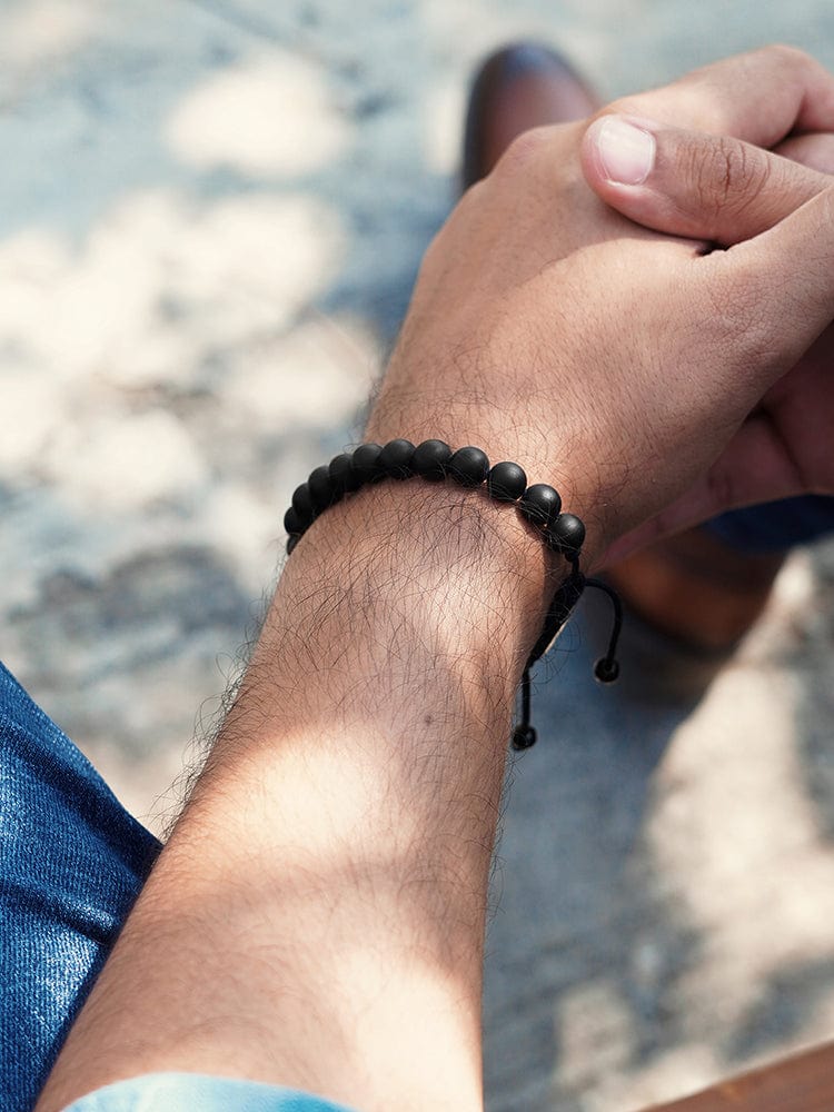 Black Onyx Beaded Bracelet - Bali - Maven Couture IncBeaded Bracelet