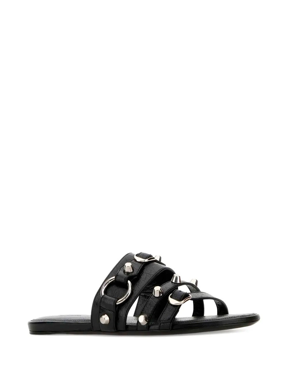 Balenciaga Women City Flat Mule In Arena Lambskin - Maven Couture IncShoes / Flats
