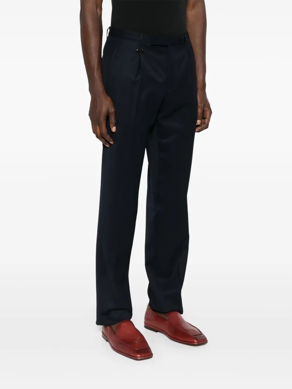 Prada Men Tapered Leg Wool Trousers - Maven Couture IncBottoms / Pants